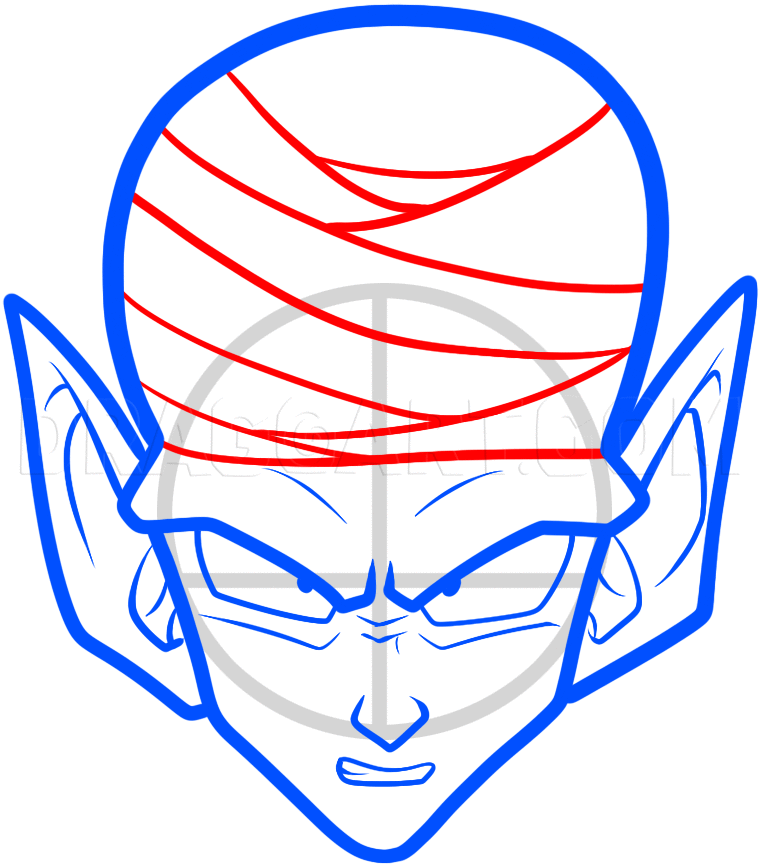 Piccolo Drawing Tutorial - How to draw Piccolo step by step