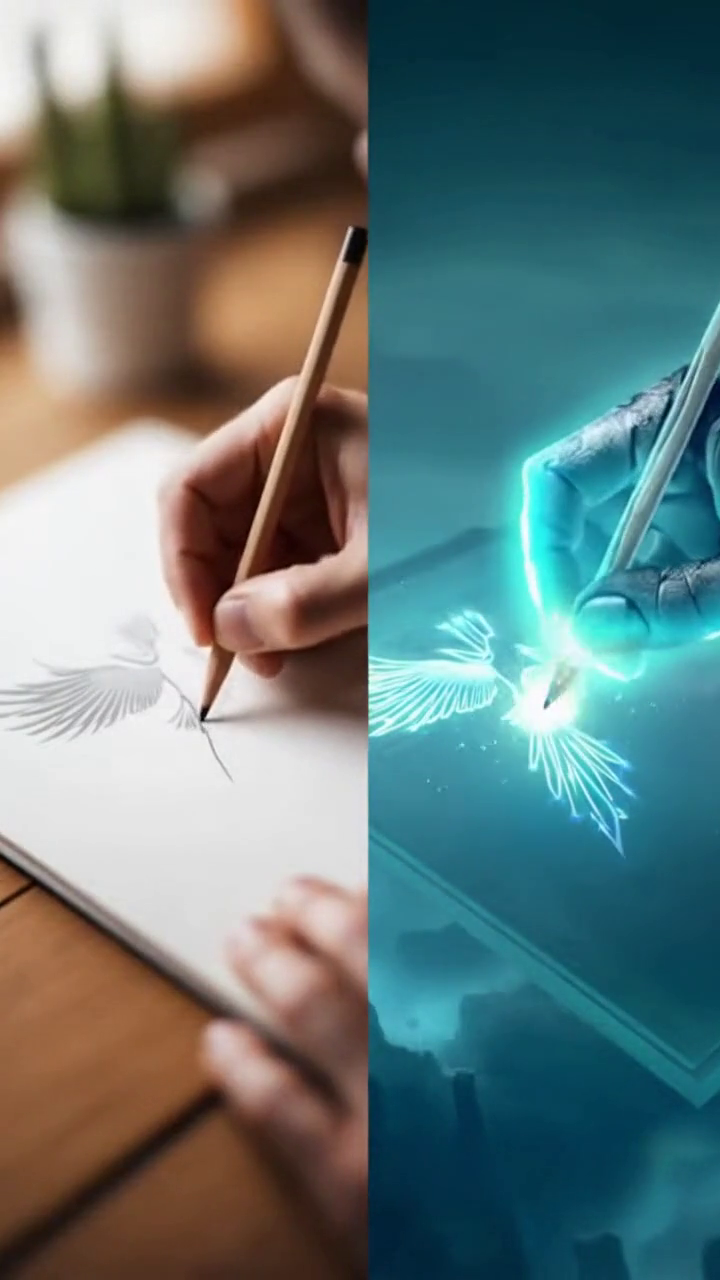 Pc Split Screen Animation Split-screen Animation: Realism Meets Fantasy - DragoArt